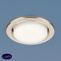 Точечный встраиваемый светильник Elektrostandard 1036 GX53 WH/GD белый/золото a032808