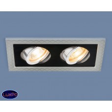 Встраиваемый точечный поворотный светильник Elektrostandard 1041/2 MR16 SL/BK серебро/черный a036412