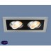 Встраиваемый точечный поворотный светильник Elektrostandard 1041/2 MR16 SL/BK серебро/черный a036412