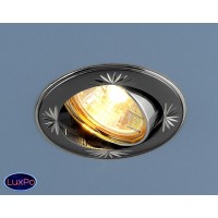 Светильник встраиваемый точечный поворотный Elektrostandard 104A MR16 GU/SL черный/серебро a031463