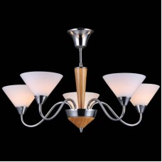 Люстра Natali Kovaltseva 11400/5C CHROME, OAK