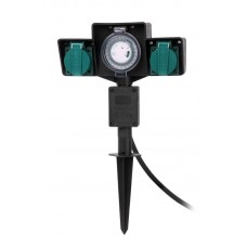 Садовый удлинитель на 2 гнезда Lucide Garden 11810/02/30