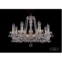 Подвесная люстра Bohemia Crystal Gold 1214/8/200/G/Balls
