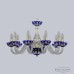 Люстра подвесная хрустальная Bohemia Crystal 1308/10/240 G Cl/Clear-Blue/H-1H