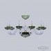 Люстра подвесная хрустальная Bohemia Crystal 1308/10/300 G Cl/Clear-Green/H-1I