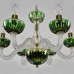 Люстра подвесная хрустальная Bohemia Crystal 1308/6/165 G Cl/Clear-Green/H-1K
