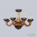 Люстра подвесная хрустальная Bohemia Crystal 1308/8/195 G Am/Amber-Blue/H-1J