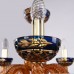 Люстра подвесная хрустальная Bohemia Crystal 1308/8/195 G Am/Amber-Blue/H-1J