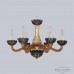 Люстра подвесная хрустальная Bohemia Crystal 1309/6/200 G Am/Amber-Blue/H-1I