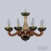 Люстра подвесная хрустальная Bohemia Crystal 1309/8/200 G Am/Amber-Green/H-1J
