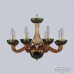 Люстра подвесная хрустальная Bohemia Crystal 1309/8/200 G Am/Amber-Green/H-1J