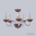 Люстра подвесная хрустальная Bohemia Crystal 1310/5/165 G Cl/Shampan/M-1F