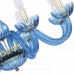 Люстра подвесная хрустальная Bohemia Crystal 1310/8/240 G Aq/Aquamarime/M-1H