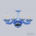 Люстра подвесная хрустальная Bohemia Crystal 1311/10/200 G Aq/Aquamarime/M-1H