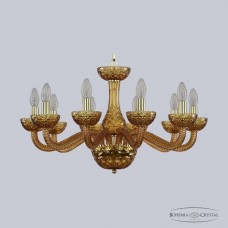 Люстра подвесная хрустальная Bohemia Crystal 1311/10/240 G Am/Amber/M-1F