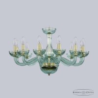 Люстра подвесная хрустальная Bohemia Crystal 1311/12/240 G Bi/Birusa/M-1G