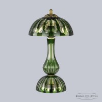 Настольная лампа хрустальная Bohemia Crystal 1370L/3/25 G Clear-Green/H-1H