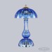 Настольная лампа хрустальная Bohemia Crystal 1371L/3/25 G Aquamarine/M-1H