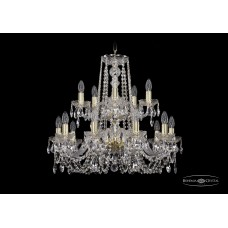 Подвесная люстра Bohemia Crystal Gold 1402/10+5/240-60/2d/G