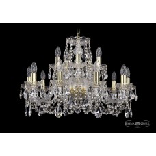 Подвесная люстра Bohemia Crystal Gold 1402/10+5/240/G
