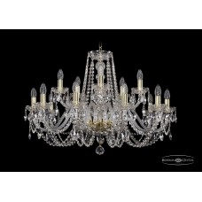 Подвесная люстра Bohemia Crystal Gold 1402/10+5/300/G