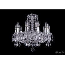 Подвесная люстра хрустальная Bohemia Crystal 1402/10/141/Ni