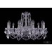 Подвесная люстра хрустальная Bohemia Crystal 1402/10/240/Ni/Leafs