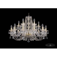 Подвесная люстра Bohemia Crystal Gold 1402/12+6/300/G