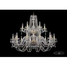 Подвесная люстра Bohemia Crystal Gold 1402/12+6/360-80/2d/G