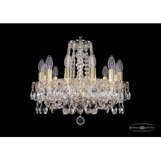 Подвесная люстра Bohemia Crystal Gold 1402/12/141/G