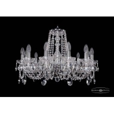 Подвесная люстра Bohemia Crystal Nikel 1402/12/240/Ni