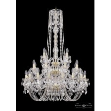 Подвесная люстра Bohemia Crystal Gold 1402/16+8+4/300/h-123/3d/G