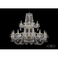 Подвесная люстра Bohemia Crystal Gold 1402/16+8/400-100/2d/G