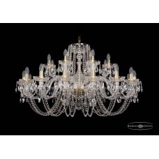 Подвесная люстра Bohemia Crystal Gold 1402/16+8/400/G