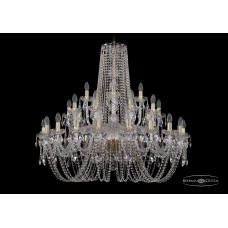 Подвесная люстра Bohemia Crystal Gold 1402/20+10+5/360/G