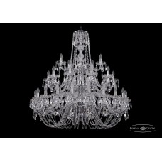 Подвесная люстра Bohemia Crystal Nikel 1402/20+10+5/400/3d/Ni