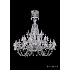 Подвесная люстра Bohemia Crystal Nikel 1402/20+10+5/530/XL-165/Ni