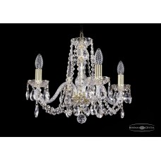 Подвесная люстра Bohemia Crystal Gold 1402/4/160/G