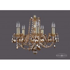 Подвесная люстра Bohemia Crystal Gold 1402/5/141/G/M721