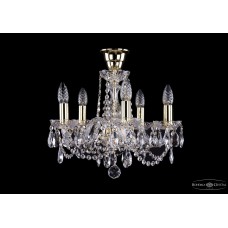 Подвесная люстра Bohemia Crystal Gold 1402/5/141/G/Tube