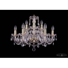 Подвесная люстра хрустальная Bohemia Crystal 1402/6+3/195/G Подвесная люстра хрустальная Bohemia Crystal 1402/6+3/195/G