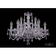 Подвесная люстра хрустальная Bohemia Crystal 1402/6+3/195/Ni Подвесная люстра хрустальная Bohemia Crystal 1402/6+3/195/Ni