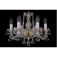 Люстра подвесная хрустальная Bohemia Crystal 1402/6/141/G/Leafs