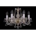 Люстра подвесная хрустальная Bohemia Crystal 1402/6/141/G/Leafs