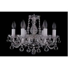 Люстра подвесная хрустальная Bohemia Crystal 1402/6/141/Ni/Balls