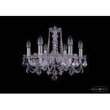Люстра подвесная Bohemia Crystal 1402 1402/6/160/Ni/Leafs