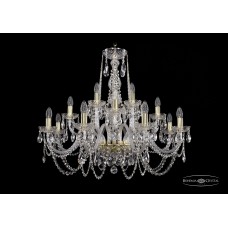 Подвесная люстра Bohemia Crystal Gold 1402/8+4+4/300-74/G