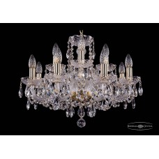 Подвесная люстра хрустальная Bohemia Crystal 1402/8+4/195/G