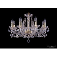 Подвесная люстра хрустальная Bohemia Crystal 1402/8/195/G/Balls