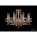 Подвесная люстра Bohemia Crystal Gold 1402/8/195/G/R721